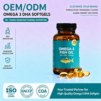 Gélules d'Oméga 3 DHA OEM ODM Marque Privée Vente en Gros Huile de Poisson des Grands Fonds EPA DHA 2000mg pour Autres Compléments Alimentaires
