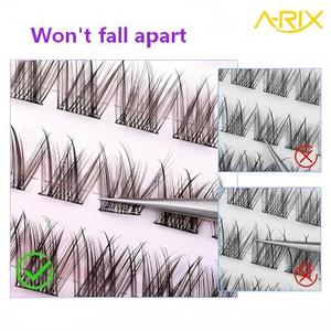 ขนตาปลอมแบบกลุ่ม A-RIX ขายส่ง ขนตาปลอมแบบกลุ่ม DIY ไม่ต้องใช้กาว ติดเองได้ ทำมือ แบ่งเป็นช่อ ตัดสำเร็จ ติดกาวสำเร็จรูป ขนตาสังเคราะห์ - Product Image 2