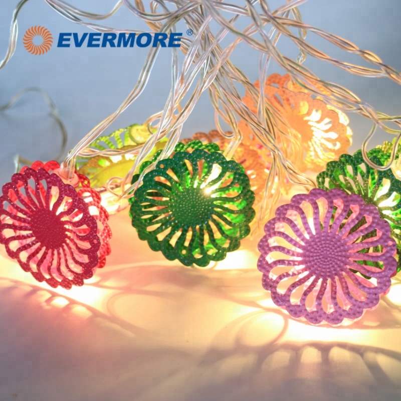 Пользовательские высокое качество полностью EVERMORE LED многоцветный колеса цветок свет шнура