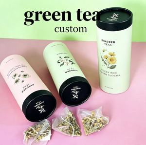 Custom Eco-Friendly Biodegradable Recyclable Kraft Cylinder <b>Paper</b> Tube <b>Box</b> Hot Stamping Customizable Tea Coffee <b>Storage</b> Can - Product Image 4