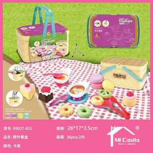 Kids Pretend Play Cookie Set With Picnic Basket And Toy Food For Imaginative Cooking Role Play Ages 2 4 Years - Product Image 3