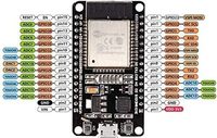 Carte de développement ESP-WROOM-32 ESP32, WiFi double mode 2,4 GHz + I2C, microcontrôleur double cœur pour IDE AP STA