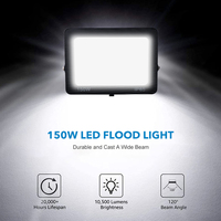 Vente en gros 20 30 50 100 150 200 Watt Extérieur Étanche Projecteur à LED IP65 Parking Éclairage Options OEM/ODM