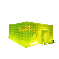 Tente Cube LED Gonflable Carrée Tente de Discothèque Gonflable Personnalisée Événements Extérieurs Cour Arrière Souffleur Lumière LED Tente Disco