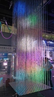 P41 Matrice LED dynamique 3D avec contrôleur Art-Net DMX intégré, pas de pixel de 41 mm, pour la décoration de centres commerciaux, bureaux et expositions