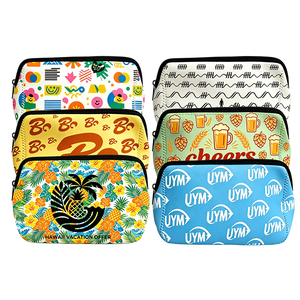 Sac en néoprène avec logo personnalisé, impression par sublimation, fermeture éclair, trousse de maquillage, grande capacité, organiseur de toilette, cosmétiques, maquillage, voyage - Product Image 1