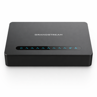 Grandstream HT818V2 Adattatore Telefonico Analogico ATA a 8 Porte FXS, VoIP PBX per Ufficio, Gigabit, NAT, SIP, Voce HD, Auto-Provisioning