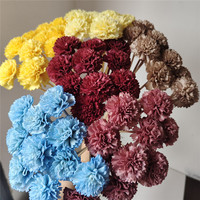 Vente en gros d'oeillets en bois Sola personnalisés fleur de diffuseur artificielle écologique pour la fête des mères et la décoration de remise des diplômes emballés dans des sacs