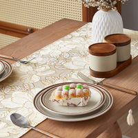 Nouvelle nappe de table basse de luxe haut de gamme, style rétro américain, nappe de table à manger sophistiquée, imperméable