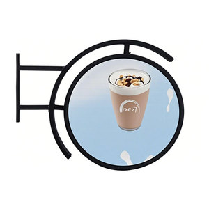 Custom doppia faccia <span class=keywords><strong>Display</strong></span> a <span class=keywords><strong>LED</strong></span> al coperto negozio di affari segno con luce circolare <span class=keywords><strong>LED</strong></span> rotonda Logo cerchio e funzione di animazione - Product Image 3