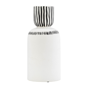 Jarrón de Cerámica con Diseño de Rostro, Blanco y Negro, Moderno, Decorativo, para Sala de Estar, Dormitorio, Oficina, Decoración del Hogar - Product Image 4