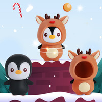 Jouet anti-stress en caoutchouc en forme de pingouin de Noël mignon, à habiller et à transformer, jouet à presser, cadeau pour enfants, directement de l'usine