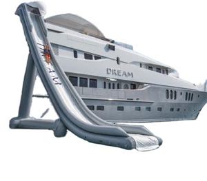 WINSUN Toboggan aquatique flottant gonflable de luxe pour yacht, toboggan aquatique pour bateau, toboggan gonflable pour croiseur - Product Image 2