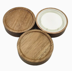 Tapa de Madera de Acacia para Botella, Tapa de Madera Personalizada con Tapa de Rosca Interna de Plástico - Product Image 3