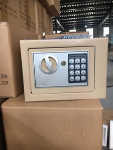 Electronic Digital Password Safe Box with <b>Keypad</b> and Keyhole Gold Color - Product Image 4