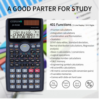 Calculatrice Scientifique FX 991MS pour Collège et Lycée, 401 Fonctions, Alimentation Double