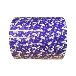 Çeşitli Stiller Özellikle Çiçek Desenli <span class=keywords><strong>PPGI</strong></span> SGCC Z60 DX51D 0.45MM 1200MM Renkli Kaplamalı Çelik Rulo - Product Image 1