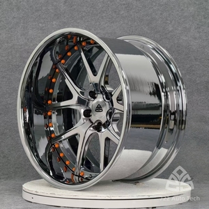 Cerchi Cromati 722Auto Forgiati in 2 Pezzi da 19-22 Pollici Deep Dish Step Lip 5x112 5x120 5x130 per Bentley Bentayga Lamborghini Urus <span class=keywords><strong>Aston</strong></span> - Product Image 4