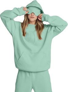 Conjunto de Sudadera con Capucha y Pantalones Deportivos para Mujer, Primavera-Verano-Otoño 2026, Estampado, con Máscara Facial Integrada, Logotipo Personalizado - Product Image 3