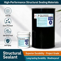 Scellant silicone structurel bicomposant pour unités de vitrage isolant de grande taille, haute résistance aux contraintes de vent