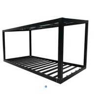 Kit de structure en acier préfabriquée pour maison modulaire australienne, construction rapide et facile, petite maison, appartement pour grand-mère, 20 pieds, 6 m x 3 m, toit en forme de chapeau de paille, kit de structure en acier préfabriqué