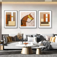 Peinture murale 3D cheval art mural peinture abstraite simple moderne décoration murale salon pour peinture abstraite