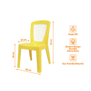 Multi Color PP Plastic Modern <b>Garden</b> <b>Chair</b> <b>Stackable</b> Outdoor Bedroom Side <b>Chair</b> Backrest Lightweight Durable Eco-Friendly - Product Image 5
