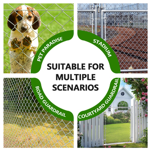 Cổng vườn Chuỗi liên kết hàng rào cổng hàng rào lưới thép mạ kẽm cửa vườn cho sân lối vào cách bạc có thể điều chỉnh cổng vườn - Product Image 3