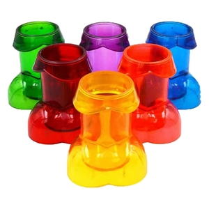 Vasos de Plástico Divertidos con Forma de Pájaro, 6 Colores, 1 Juego para Despedida de Soltera, Boda, Fiesta de Novia, Vasos Decorativos Novedosos - Product Image 4