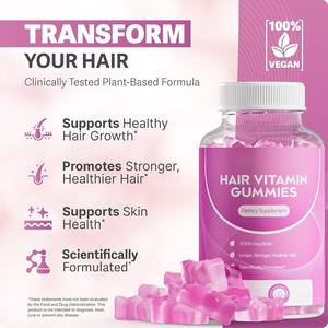 Complément <span class=keywords><strong>alimentaire</strong></span> à base de plantes Tianyuan, vitamines pour <span class=keywords><strong>cheveux</strong></span> sous forme de gommes, complément <span class=keywords><strong>alimentaire</strong></span> 5000 mg de biotine, <span class=keywords><strong>cheveux</strong></span> plus longs, plus forts, plus sains - Product Image 3