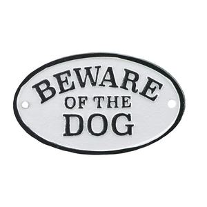 Attenzione al cane in ghisa segno di targa per la porta muro di casa cancello giardino - Product Image 6