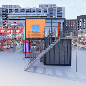 Роскошный 20ft передвижной дом, модульный портативный 40-футовый контейнерный дом, реконструкция зоны бедствия для квартир, отелей - Product Image 2