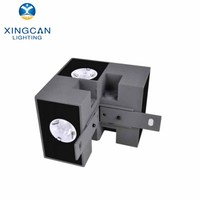 Projecteur LED d'extérieur pour couloir et salle d'exposition, à trois voies, encastré en angle, étanche IP65, personnalisable, à intensité variable, 3W*3 4W*3