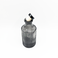 Bouteille vide en verre pour diffuseur à bâtonnets, forme conique, 250 ml, avec bouchon en liège et emballage carton