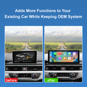 หน้าจอ AUTOABC ขนาด 12.3 นิ้ว ระบบ Linux สำหรับ Audi A4/S4 A5/S5 <span class=keywords><strong>MIB</strong></span>/MIB2 เครื่องเล่นมัลติมีเดียแบบไร้สาย CarPlay Android Auto พร้อมระบบควบคุมพวงมาลัย - Product Image 3