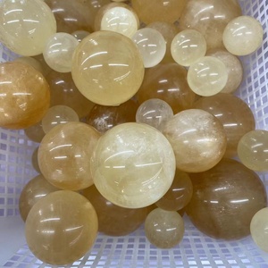 Sfere di cristallo naturali lucidate all'ingrosso lucidate a buon mercato all'ingrosso sfere di <span class=keywords><strong>Calcite</strong></span> di miele giallo per la decorazione - Product Image 2