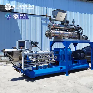 SUNPRING Automatic Floating Fish Feed Making Complete Line Tilapia Floating Fish Feed Pellet Extruder China Fish Food Machine