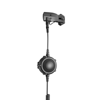 Casque de communication à conduction osseuse avec bouton PTT, connectable à un talkie-walkie, communication d'urgence