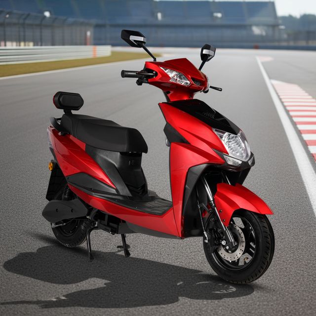 Practical Adult Electric Motorcycle 1200W 12 Inch With Disc Brake and LED Display