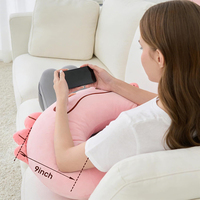 Coussin de lecture et de crochetage en peluche pour ordinateur portable, accessoire de jeu mignon, coussin de soutien doux pour les bras pour tablette/iPad