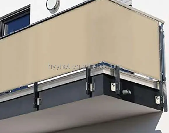 Pantalla de privacidad de balcón reutilizable, cubierta de balcón, valla de jardín de red