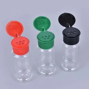 Plastic Spice Salt Pepper Shakers Seasoning Jar BBQ Condiment Vinegar Bottle