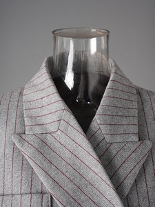 AIMEISI Hotselling popolare elegante invernale irregolare giacca a righe grigie da <span class=keywords><strong>donna</strong></span> giacca di alta qualità da <span class=keywords><strong>donna</strong></span> - Product Image 5