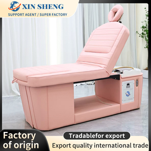Mobilier multifonctionnel pour salon de manucure <span class=keywords><strong>Foot</strong></span> <span class=keywords><strong>Spa</strong></span> Headspa Shampooing Lit inclinable électrique de luxe pour pédicure Shampooing Lit pour salon de coiffure - Product Image 3