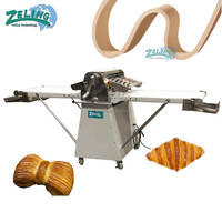 Laminoir à pâte Zeling, largeur de rouleau 380/650 mm, épaisseur réglable 0,5-38 mm, pliable, semi-automatique, qualité alimentaire