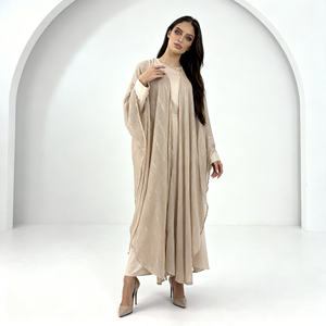 Elegante Vestido Abaya de Poliéster con Estampado Personalizado de Primera Calidad para Mujeres Musulmanas, Proveedor Mayorista - Product Image 4