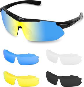 Lunettes de cyclisme en gros, nouveau style, monture demi-cerclée, logo personnalisé, lunettes de soleil de sport pour hommes et femmes - Product Image 1