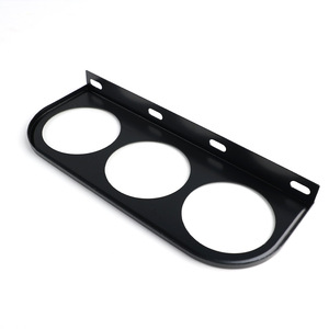 Three Hole Instrument Panel <b>Bracket</b> 52mm Steel Matte Finish Dash Frame For Car Modifications - Product Image 1