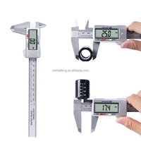 150mm LCD Digital Electronic Carbon Fiber Gauge Micrometer Measuring Tool Digital Tools High Strength Digital Display Vernier
