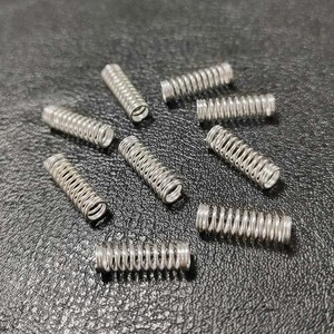 Ressort de compression en fil de musique plaqué argent, personnalisé, petit, 6 mm de diamètre extérieur - Product Image 2